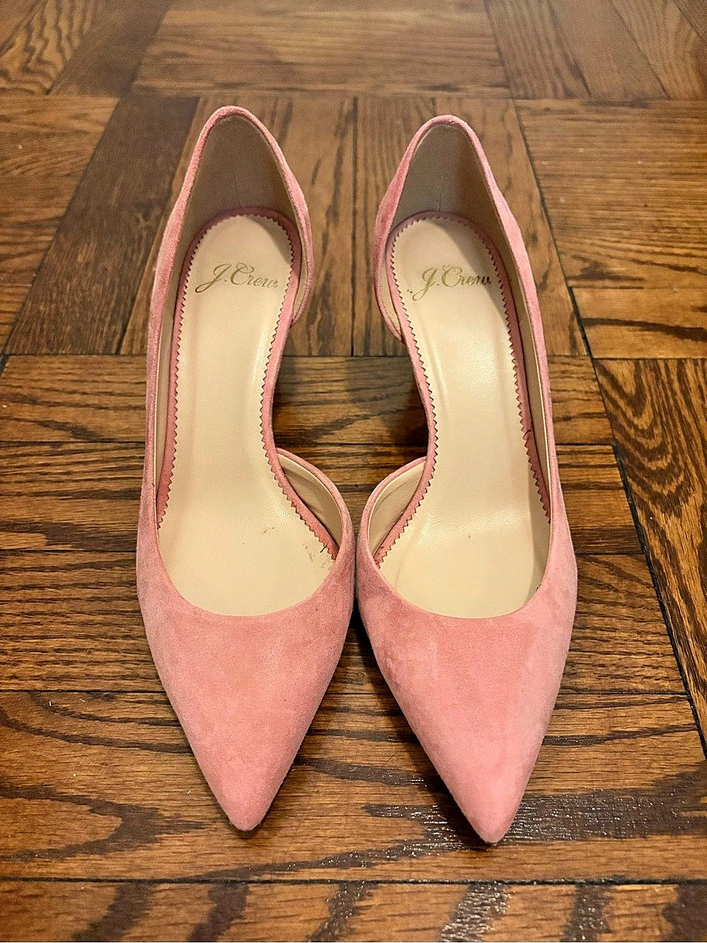J.Crew Suede Colette Pumps Pink/ Pale Guava US 5.5